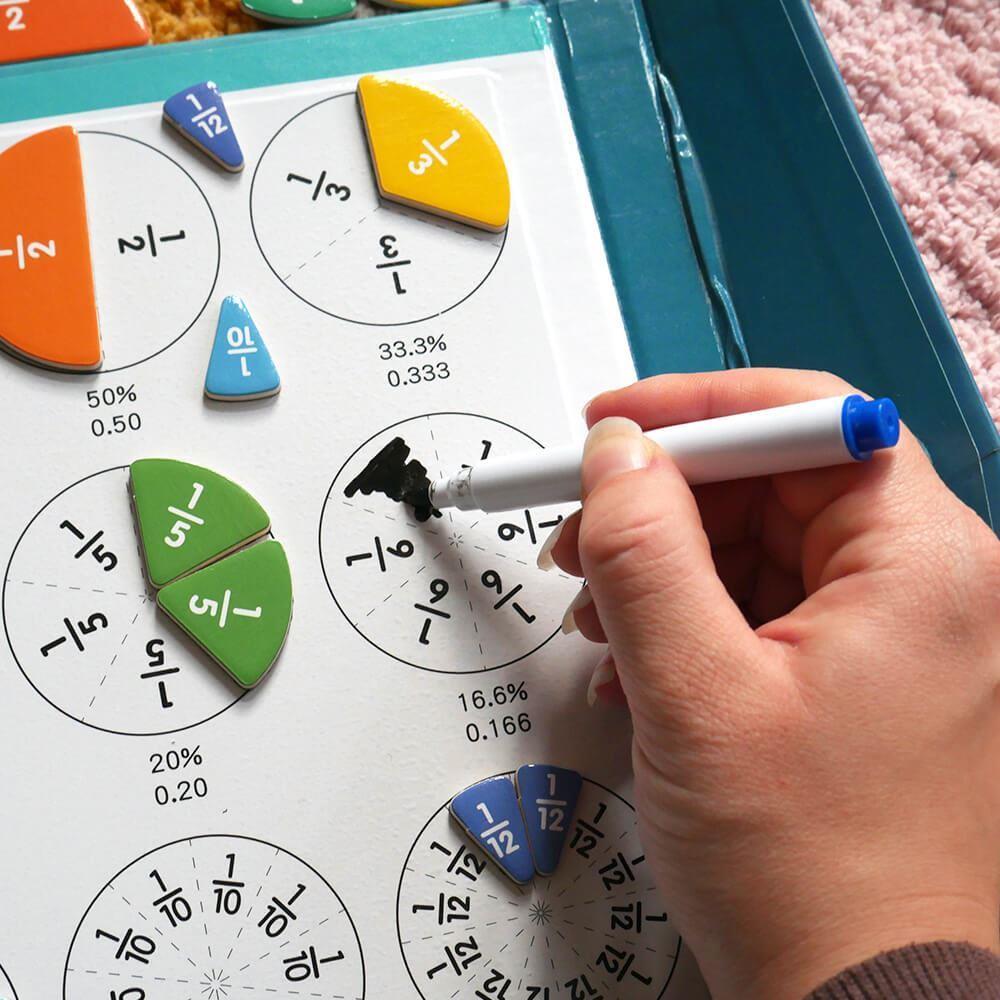 Magnesuś– książka edukacyjna system krążków ułamkowych