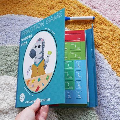 Magnesuś– książka edukacyjna system krążków ułamkowych