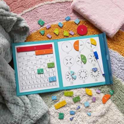 Magnesuś– książka edukacyjna system krążków ułamkowych