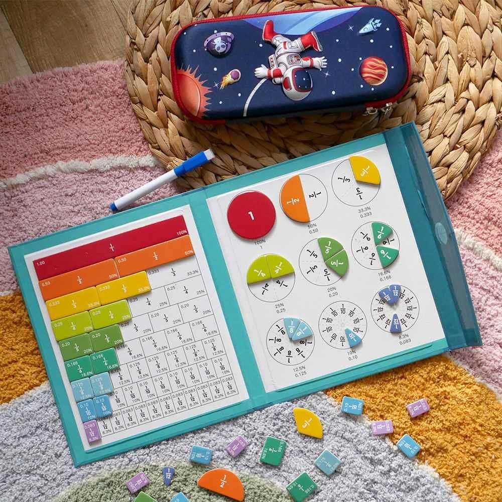 Magnesuś– książka edukacyjna system krążków ułamkowych