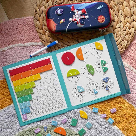 Magnesuś– książka edukacyjna system krążków ułamkowych