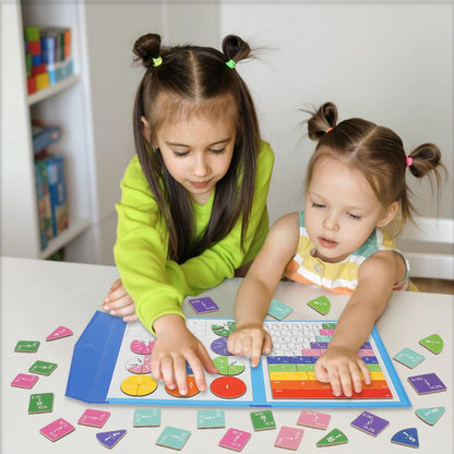 Magnesuś– książka edukacyjna system krążków ułamkowych