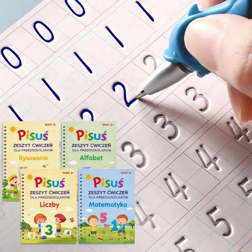 Pisuś – Zestaw 4 książeczek do nauki pisania